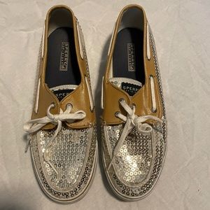 Sperry Sequined Boat Shoes